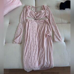 Oh Polly Pink matching skirt & top